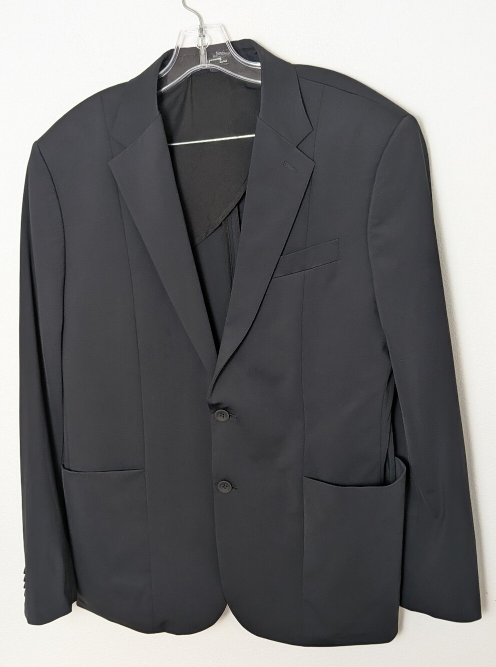 Express men's Slim FIT Black Washable Everyday Performance Suit Jacket 42 R